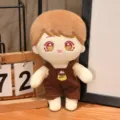 Linda muñeca de peluche con peto marrón, juguete de peluche suave para dormir de las niñas y niños. - 20cm / Fantasma Chico