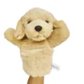 Plush golden retriever hand puppet cute stuffed animal toy for kids interactive storytelling fun. - 25cm / Golden Retriever Style