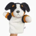 Plush dog hand puppet toy for kids parent-child interactive storytelling and cute animal doll play. - 25cm / Bernese Mountain Dog Style