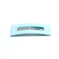 Sweet candy color matte rectangle hair clip with cute scalloped lace edge for girls. - 6.5cm / Sky Blue