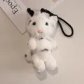 Cute white tiger plush toy keychain, soft stuffed animal bag charm for kids and girls. - 15cm / White Tiger