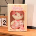 Linda muñeca de peluche de algodón juguete suave para niñas muñeca durmiente con caja de regalo - 20cm / Muñeca Niña Edición Caja de Regalo