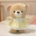 Cute plush teddy bear toy wearing a lovely yellow princess dress for kids and girls. - Yellow Dress Style / 26cm / Yellow