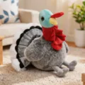 Cute cartoon turkey plush toy soft stuffed animal chicken doll for kids gift room decor - Turkey / 20cm Size / Black