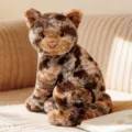 Cute sitting cat plush toy, soft tortoiseshell stuffed animal doll for kids soothing gift. - Tabby Cat - Sitting / 26cm
