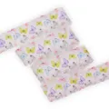 30mm butterfly printed grosgrain ribbon white lace trim DIY hair bow craft accessory - Size 5 / White Colorful Butterfly
