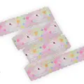 30mm Gradient Grosgrain Ribbon Cute Elephant Print Lace Edge DIY Bow Hair Accessories - Size 5 / Pink Blue Gradient Elephant Star Cloud