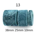 Cinta elástica con purpurina azul de 38mm, 25mm, 10mm para accesorios de pelo y manualidades. - 013# / Ancho 10mm, Largo 10 Yardas