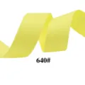 Ruban de satin jaune vif pour emballage cadeau, loisirs créatifs et projets de couture. - Largeur 10mm, Longueur 10 Yards (9.14m) / Jaune (640#)