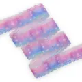 Nastro di pizzo sfumato da 30 mm per fiocchi nastro gros-grain a trasferimento termico fai da te. - Rosa Blu Sfumato Da Sogno Pizzo