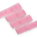 Nastro Grosgrain Rosa Bordatura In Pizzo Traforato 30mm DIY Fiocco Accessori Materiale - Rosa Tinta Unita Pizzo