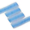 Nastro grosgrain azzurro chiaro 30mm con bordo in pizzo traforato per creazione fiocchi - Blu Tinta Unita Pizzo