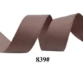 Ruban en polyester double face marron idéal pour emballage cadeau, nœuds et couture. - Largeur 10mm, Longueur 10 Yards (9.14m) / Marron (839#)