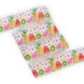 Nastro gros-grain cavo con stampa di frutta da 30mm per fiocchi e artigianato, colorato. - Colorato Estate Frutta Pois