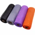 4 Rollen 26cm Dekonetz Poly Deco Mesh Schleifenband für DIY Geschenkverpackung Party - Schwarz Silbergrau Lila Orange Glitzer Set (4 Bände)