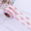Rainbow sequin mesh ribbon close-up detail, perfect for DIY wedding festival garment crafts trim. - WSP-1 * 38mm*5 Meters