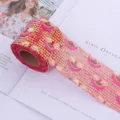 Rainbow mesh sequin embroidery ribbon trim DIY handmade wedding festival party accessories - WSP-3 * 38mm*5 Meters