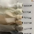 Chiffon Ribbon Variant Color Swatch Hand-torn Edge Frayed Ribbon for Wedding Decoration - Style (6000)