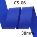 Blue glitter grosgrain ribbon 38mm wide for DIY bows gift wrapping and festive decoration - 10 Yards (38mm) / 17#-Blue (CS-06)
