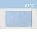 Light blue solid grosgrain ribbon polyester fabric strap variant color swatch 0307 item - Size 10 / Light Blue (0307)