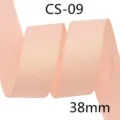 Glitter Ribbon 38mm Sparkle Pink Fabric Trim for DIY Hair Bows Gift Wrapping and Party Decor - 10 Yards (38mm) / 18#-Black (CS-09)