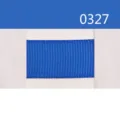 Blue polyester grosgrain ribbon swatch, durable fabric trim for gift wrapping, crafts and bows. - Size 10 / Blue (0327)