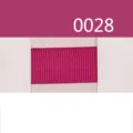 Μονόχρωμη κορδέλα grosgrain από πολυεστέρα για διακόσμηση φιόγκου χρώμα 0028 - Τριανταφυλλί (0028-10mm)