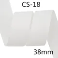 Weisses Ripsband mit Glitzer, 38mm breit, ideal fuer DIY Schleifen und Geschenke. - 38mm Breite x 10 Yards/Rolle / Weiß (1#)