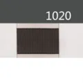 Campione di nastro gros grain unicolore marrone scuro tonalità 1020 variante foto - Grigio Scuro (1020)