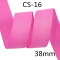 Pink glitter grosgrain ribbon 38mm wide for DIY hair bows, gift wrapping and holiday decor. - 22#-Rose Red (CS-16)