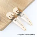 8cm golden water drop BB clip metal hair accessories cute fashion hairpins for women and girls - Waterdrop BB Clip / 8cm / Gold