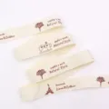 Cotton linen ribbon DIY handmade bows crafting decorative strap fabric vintage style - 1 Yard 20mm / CP6