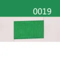 Πράσινη μονόχρωμη κορδέλα grosgrain κάρτα δείγματος, πολυεστέρας, ιδανική για φιόγκους. - Πράσινο (0019-10mm)