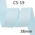 Light blue glitter grosgrain ribbon 38mm wide for DIY hair bows gift wrapping and crafts. - 24#-Light Blue (CS-19)