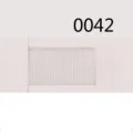 Λευκή μονόχρωμη κορδέλα grosgrain 1-10mm πλάτος πολυεστέρα για διακόσμηση φιόγκου 0042 - Λευκό (0042-10mm)