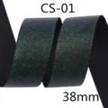 Schwarzes Glitzer Ripsband 38mm breit fuer DIY Schleifen, Geschenkverpackung und Haarschmuck. - 38mm Breite x 10 Yards/Rolle / Schwarz (4#)