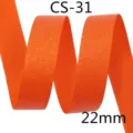Orange glitter grosgrain ribbon 22mm wide for DIY bows gift wrapping and hair accessories - 29#-Orange (CS-31)