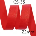 Rotes Glitzer Ripsband 22mm breit für DIY Schleifen und Geschenkverpackung Dekoration. - 22mm Breite x 10 Yards/Rolle / Rot (5#)