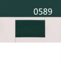 Dark green solid grosgrain ribbon swatch, premium polyester for gift wrapping and bows. - Size 10 / Dark Green (0589)