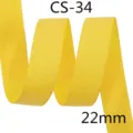 Yellow glitter grosgrain ribbon 22mm wide for DIY hair bows gift wrapping and crafts - 31#-Yellow (CS-34)