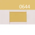 Solid color grosgrain ribbon swatch variant 0644, perfect for gift wrapping and bow crafts. - Size 10 / Yellow (0644)