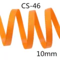 Oranger Glitzer Ripsband 10mm breit für DIY Haarschleifen, Geschenkverpackung & Deko. - 10mm Breite x 10 Yards/Rolle / Orange (7#)