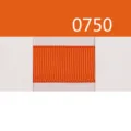 Orange polyester grosgrain ribbon for gift wrapping, bowknot decor and floral crafts. - Size 10 / Orange (0750)