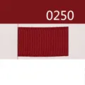 Κόκκινη κορδέλα grosgrain 10mm πολυεστέρας για συσκευασία δώρων και φειόγκο χρώμα 0250 - Σκούρο Κόκκινο (0250)