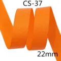 Orangerotes Glitzer Ripsband 22mm DIY Schleife Geschenkverpackung Deko Stoffband - 22mm Breite x 10 Yards/Rolle / Orange (7#)