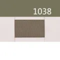 Campione di nastro grosgrain tinta unita, codice 1038, ideale per confezioni regalo e fiocchi. - Verde Oliva (1038)