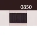 Solid color ribbed ribbon dark brown textile strap for bowknot floral wrapping DIY crafts - Size 10 / Dark Brown (0850)