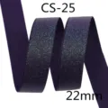 Dunkelvioletter Glitzer Ripsband 22mm breit für DIY Schleife Haarschmuck Geschenkverpackung - 22mm Breite x 10 Yards/Rolle / Tiefblau (10#)