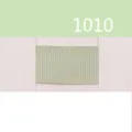 Light green grosgrain ribbon color swatch sample, polyester fabric material for crafting. - Size 10 / Mint Green (1010)