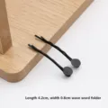 Épingles à cheveux en métal noir pinces pour accessoires coiffure DIY et style, 4.2cm. - Pince à cheveux ondulée / 4.2cm / Noir